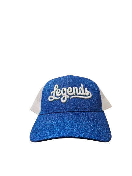 Ladies Blue Glitter Cap