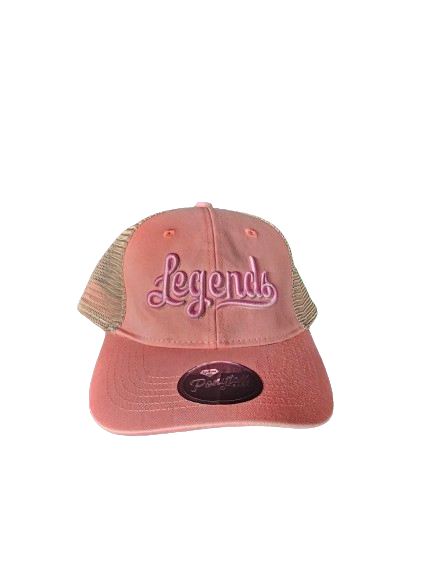 Ladies Pink Ponytail Mesh Cap