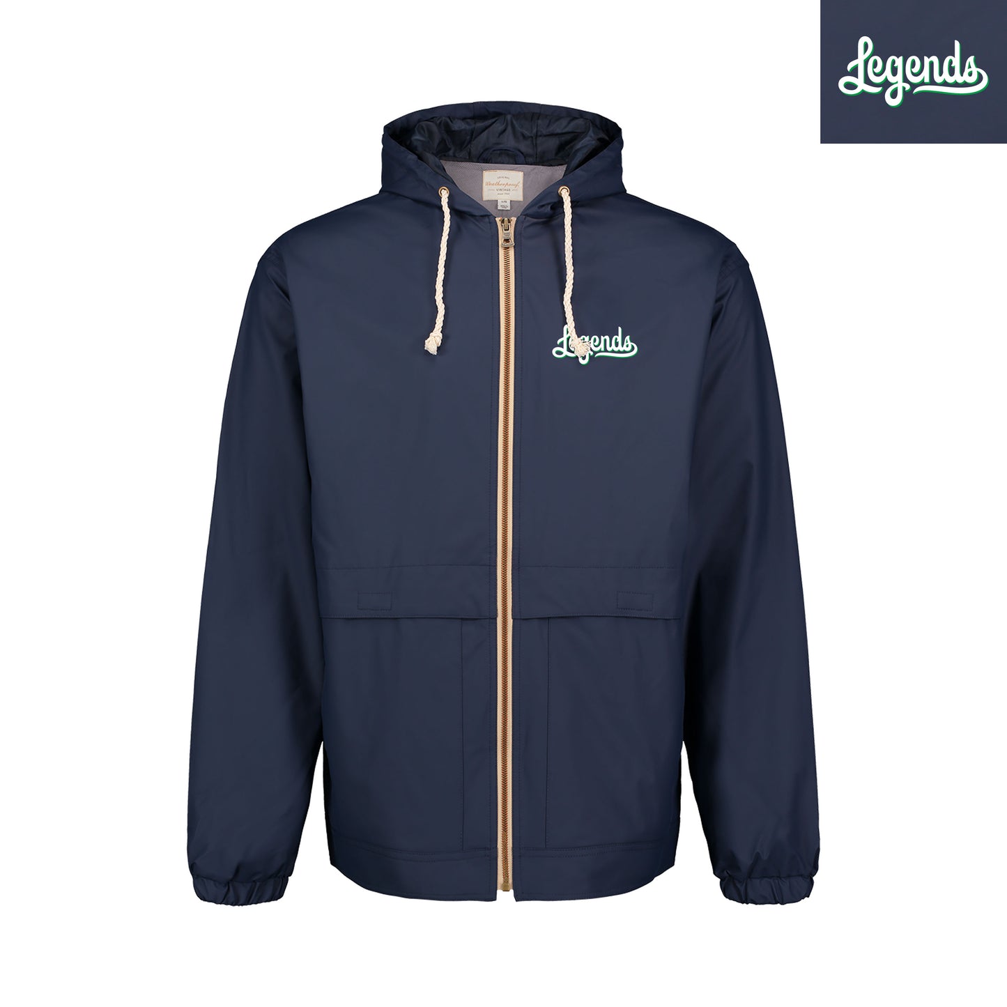 Adult Navy Legends Weatherproof Jacket