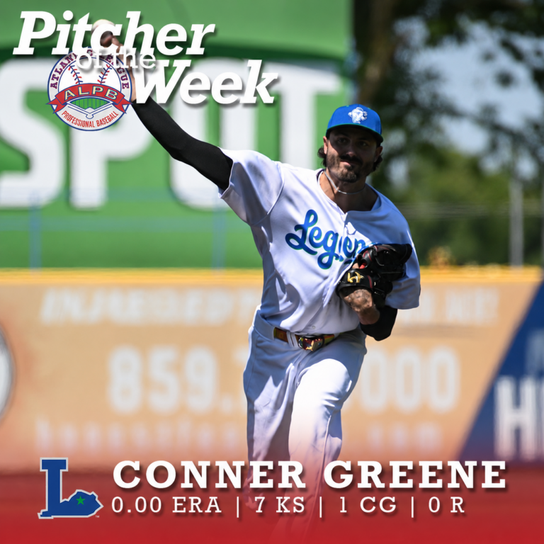THOMPSON, GREENE NAMED ALPB PLAYER/PITCHER OF THE WEEK